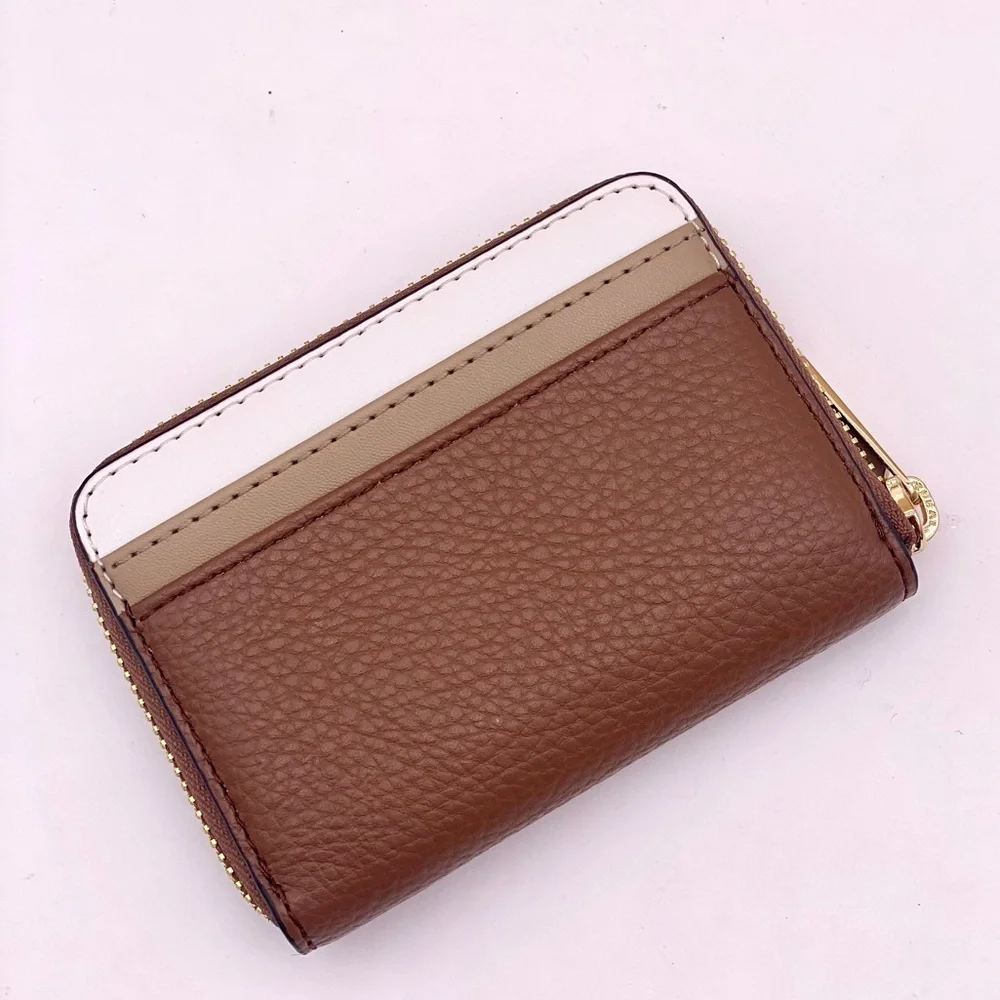 Michael Kors Jet Set Travel Card Case Zip Around Wallet Luggage